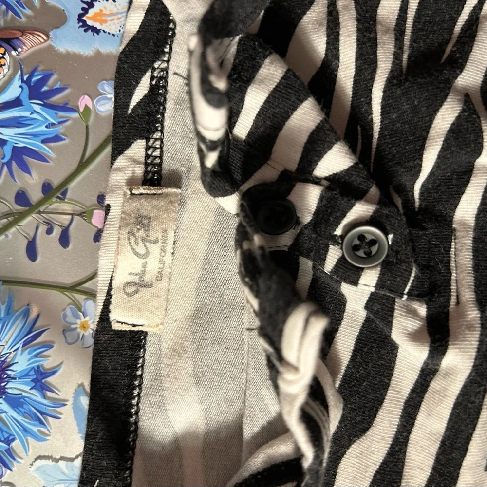 💗 zebra crop tank top with buttons on front - Picture 4 of 4